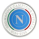 Official medal SSC Napoli Italian Champion 2024-2025, Silver
