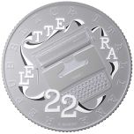 5 euro Serie Eccellenze Italiane – Olivetti Lettera 22 BIANCO