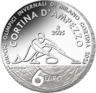 6 euro argento Giochi Olimpici Invernali di Milano Cortina 2026 - Curling, Cortina 