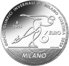 6 Euro silver Olympic Winter Games Milano Cortina 2026 - Speed skating, Milan