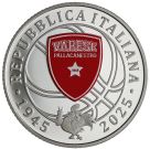 5 euro argento 80&deg; anniversario della nascita della Pallacanestro Varese