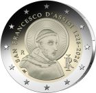 2 euro 800&deg; Anniversario della morte di San Francesco d&rsquo;Assisi - Rotolino Fior di Conio