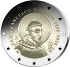 2 euro 800&deg; Anniversario della morte di San Francesco d&rsquo;Assisi &ndash; Reverse Proof