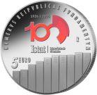 5 euro 100&deg; Anniversario della fondazione dell&rsquo;ISTAT - Argento