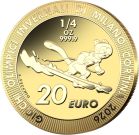 20 euro oro Giochi Olimpici invernali di Milano Cortina 2026 &ndash; &frac14; oz oro 999,9