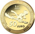 50 euro Giochi Olimpici invernali di Milano Cortina 2026 - 1 oz oro 999,9