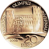Serie XX Olimpiadi Invernali Torino 2006 20 euro Porte Palatine