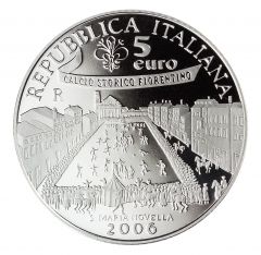 5 euro FIFA Germany 2006 Florentine historical soccer - Santa Maria Novella