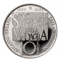 10 euro 100° Anniversario della Scuola dell’Arte della Medaglia