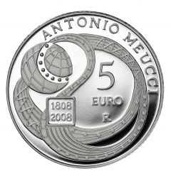 5 euro Bicentenario della nascita di Antonio Meucci