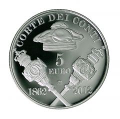 5 euro 150°Anniversario dell’istituzione della Corte dei Conti