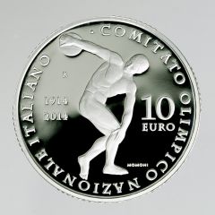 10 euro 100° Anniversario della fondazione del CONI (1914 - 2014)