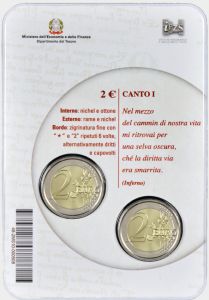 2 euro 750th Anniversary of the birth of Dante Alighieri (1265 - 2015)