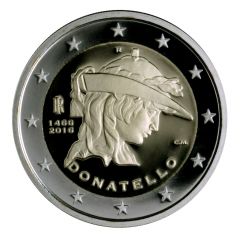 2 euro 550° Anniversario della morte di Donatello