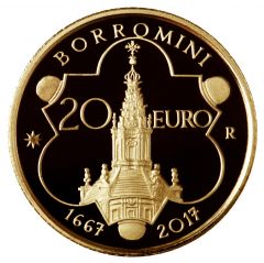 20 euro 350th Anniversary of the death of Francesco Borromini