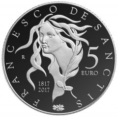 5 euro 200° Anniversario della nascita di Francesco De Sanctis
