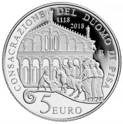 5 euro 900° Anniversario della Dedicazione della Cattedrale di Pisa