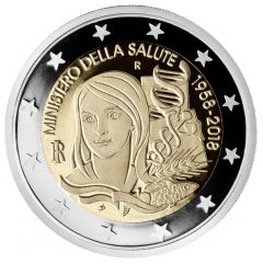 2 euro 60th Anniversary of the Institution of the Ministry of Health