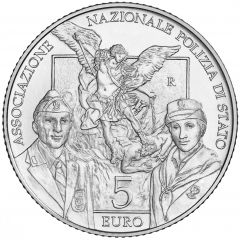 5 euro 50° Anniversario della nascita dell'Associazione Nazionale Polizia di Stato