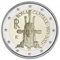 2 euro 150° Anniversario dell’istituzione di Roma Capitale d’Italia - fior di conio
