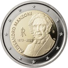  2 euro 150° Anniversario della scomparsa di Alessandro Manzoni - proof