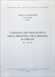 CATALOGO MANOSCRITTI RICCARDIANA, II con DVD