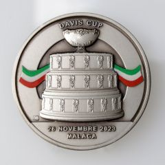 Official Medal Italy World Champion Davis Cup 2023