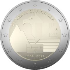 2 euro 250° Anniversario della Fondazione della Guardia di Finanza- in rotolino 25 pezzi