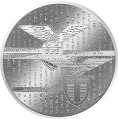 Medaglia celebrativa del 50° anniversario del primo scudetto della S.S. Lazio - in argento
