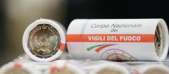 2 euro Vigili del Fuoco ROTOLINO da 25 pezzi