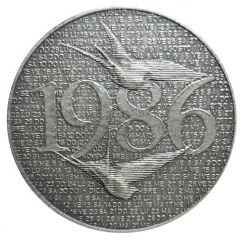 Medaglia Calendario 1986 Argento