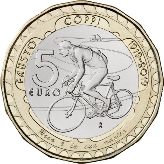 5 euro Centenary of the birth of Fausto Coppi