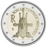 2 euro 150° Anniversario dell'Istituzione di Roma Capitale d’Italia - in rotolino