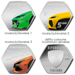 Trittico 5 euro argento Automobili Lamborghini - Serie Eccellenze Italiane