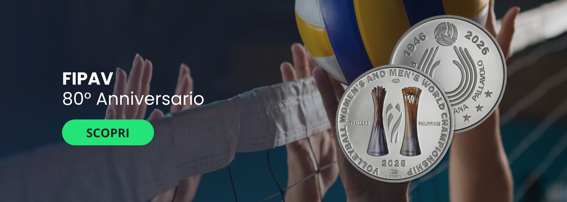 80&deg; ANNIVERSARIO FIPAV - VITTORIA DEI CAMPIONATI DEL MONDO