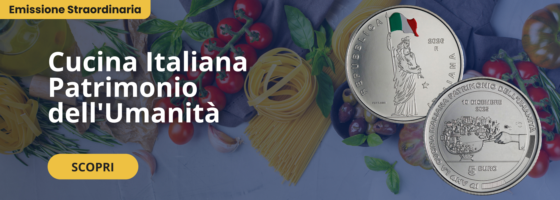 Moneta: Cucina Italiano Patrimonio dell'Umanit&agrave;