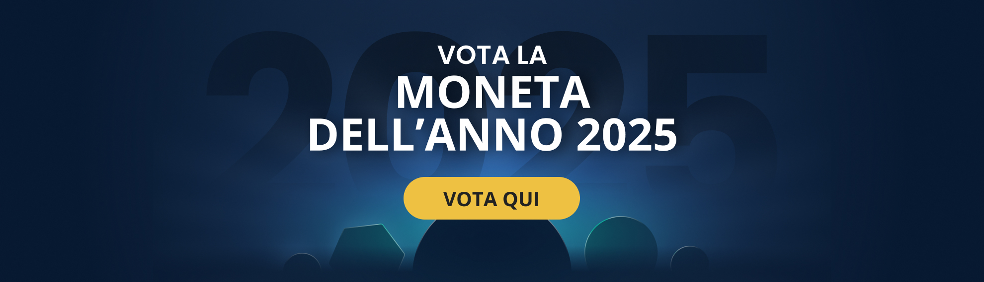 vota la moneta dell'anno 2025